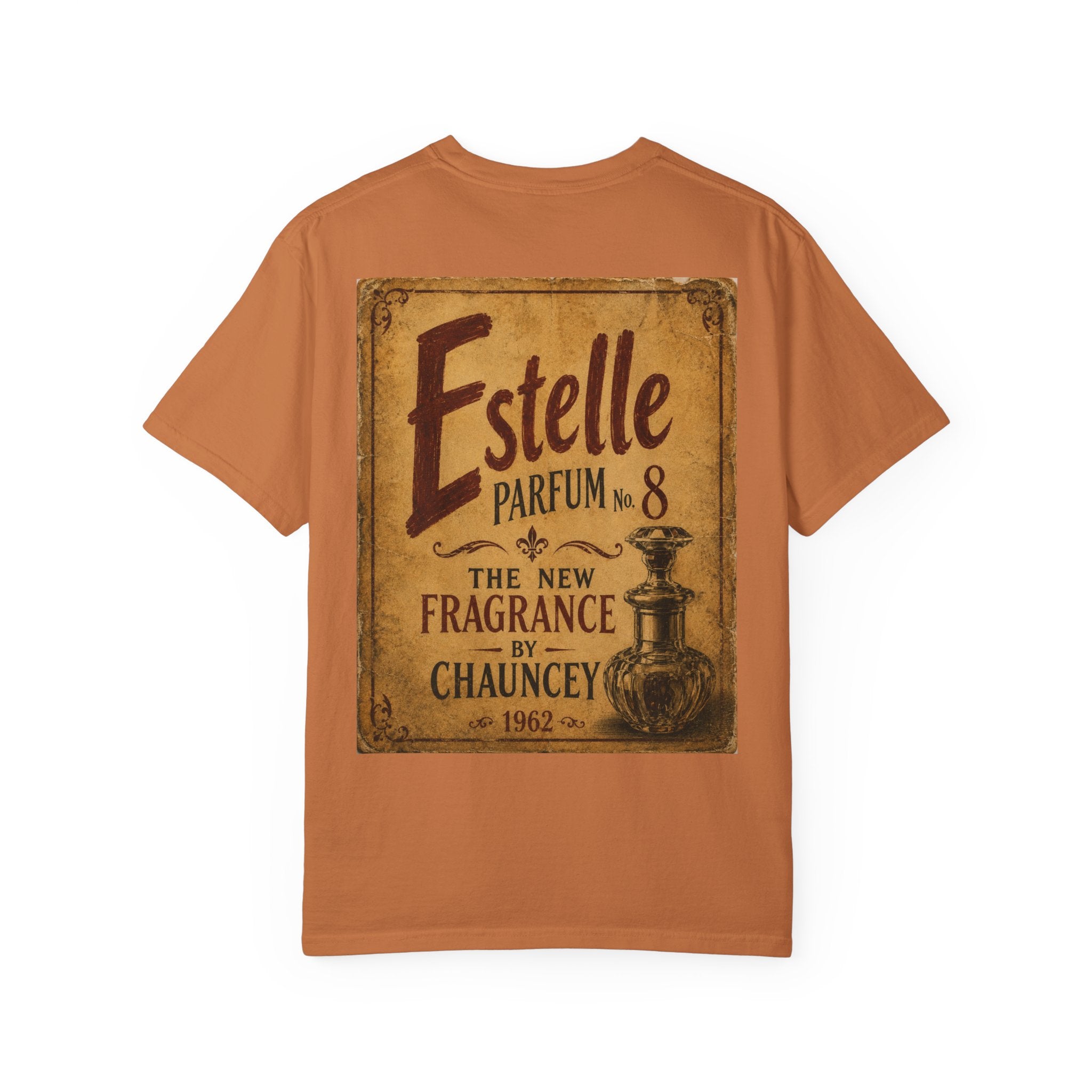 Moodland Studios Retro T-Shirt - Vintage 'Estelle Parfum No. 8' Graphic Tee