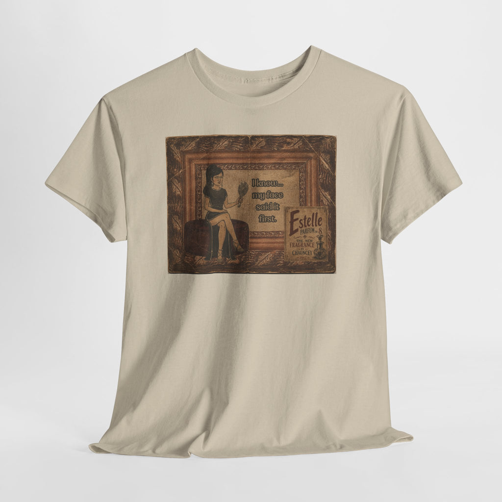 I know My Face Retro T-Shirt — Estelle Parfum Vintage Style Graphic Tee