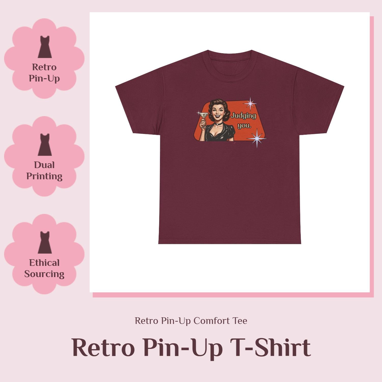 Judging You Retro T-Shirt — Vintage Style Graphic Tee