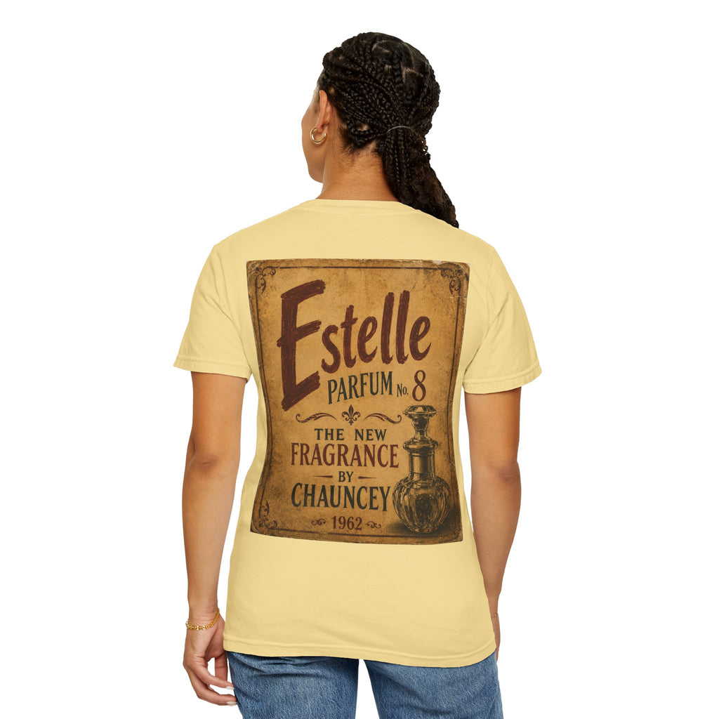Moodland Studios Retro T-Shirt - Vintage 'Estelle Parfum No. 8' Graphic Tee