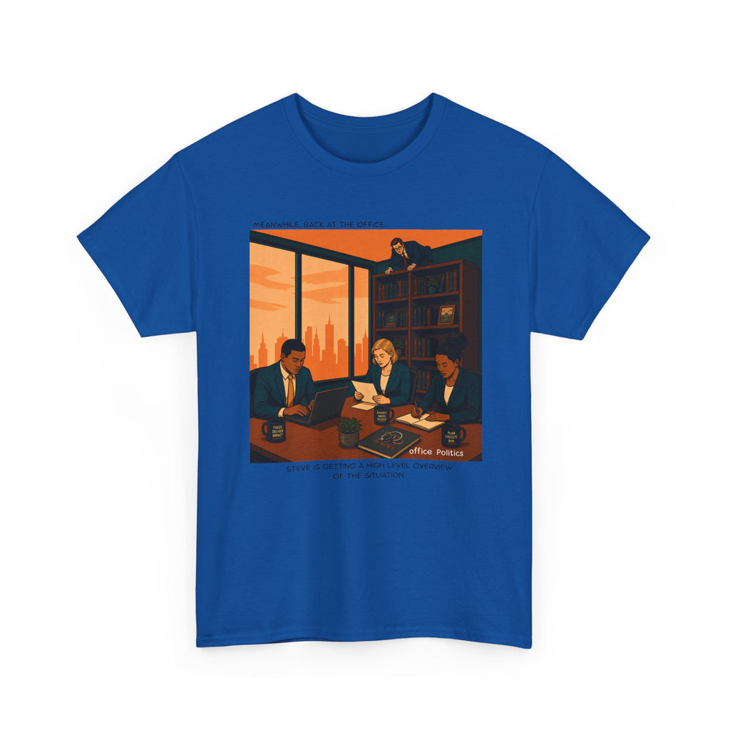 office Politics Retro T-Shirt — Steve's Overview Vintage Style Graphic Tee