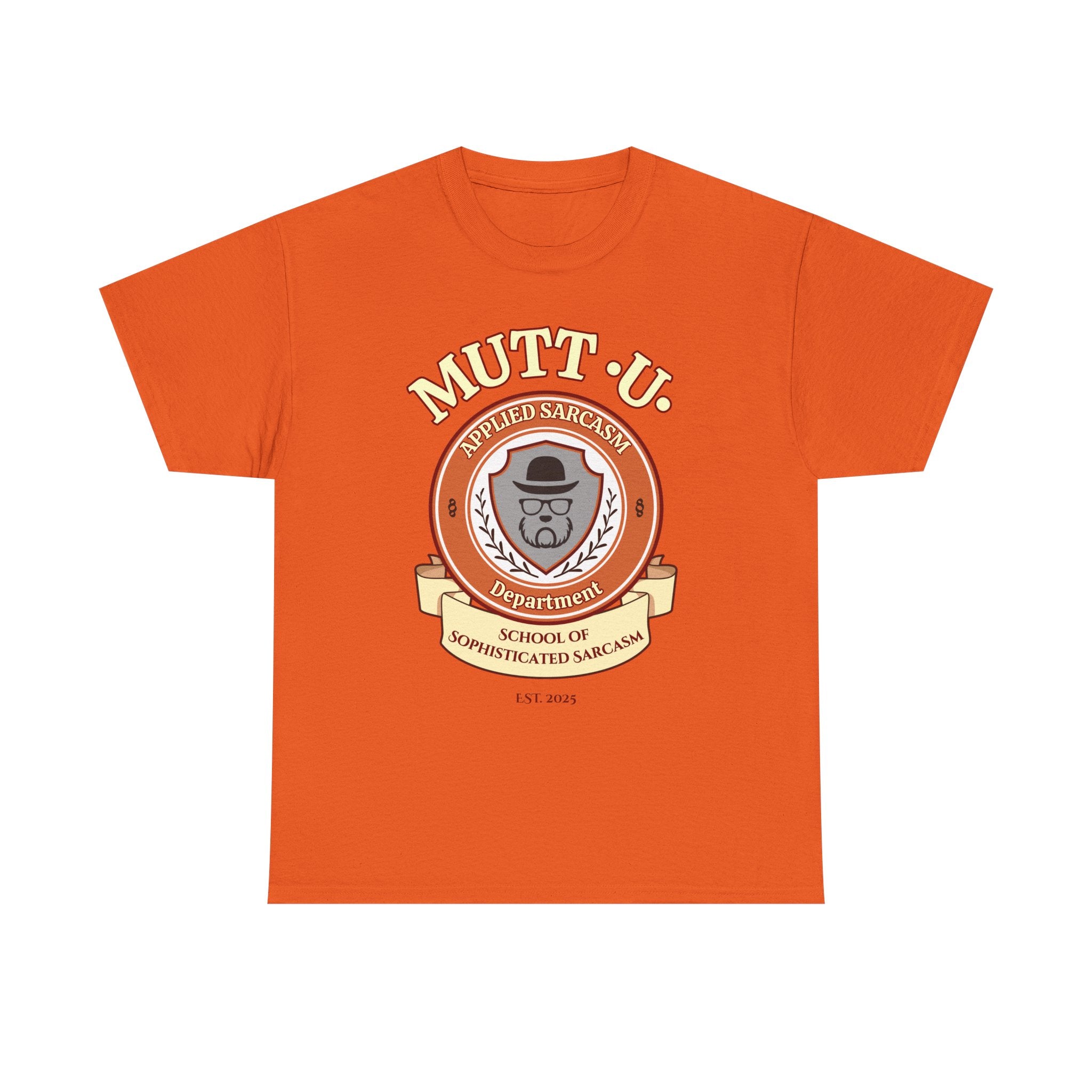 Mutt U Campus T-Shirt  —  School of Sophisticated Sarcasm Mutt Logo Graphic Tee