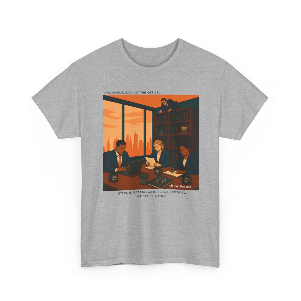 office Politics Retro T-Shirt — Steve's Overview Vintage Style Graphic Tee