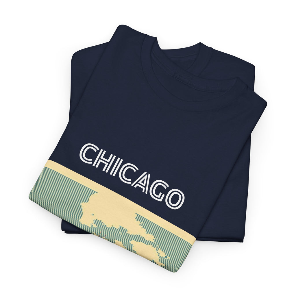 Chicago Skyline Unisex Heavy Cotton Tee