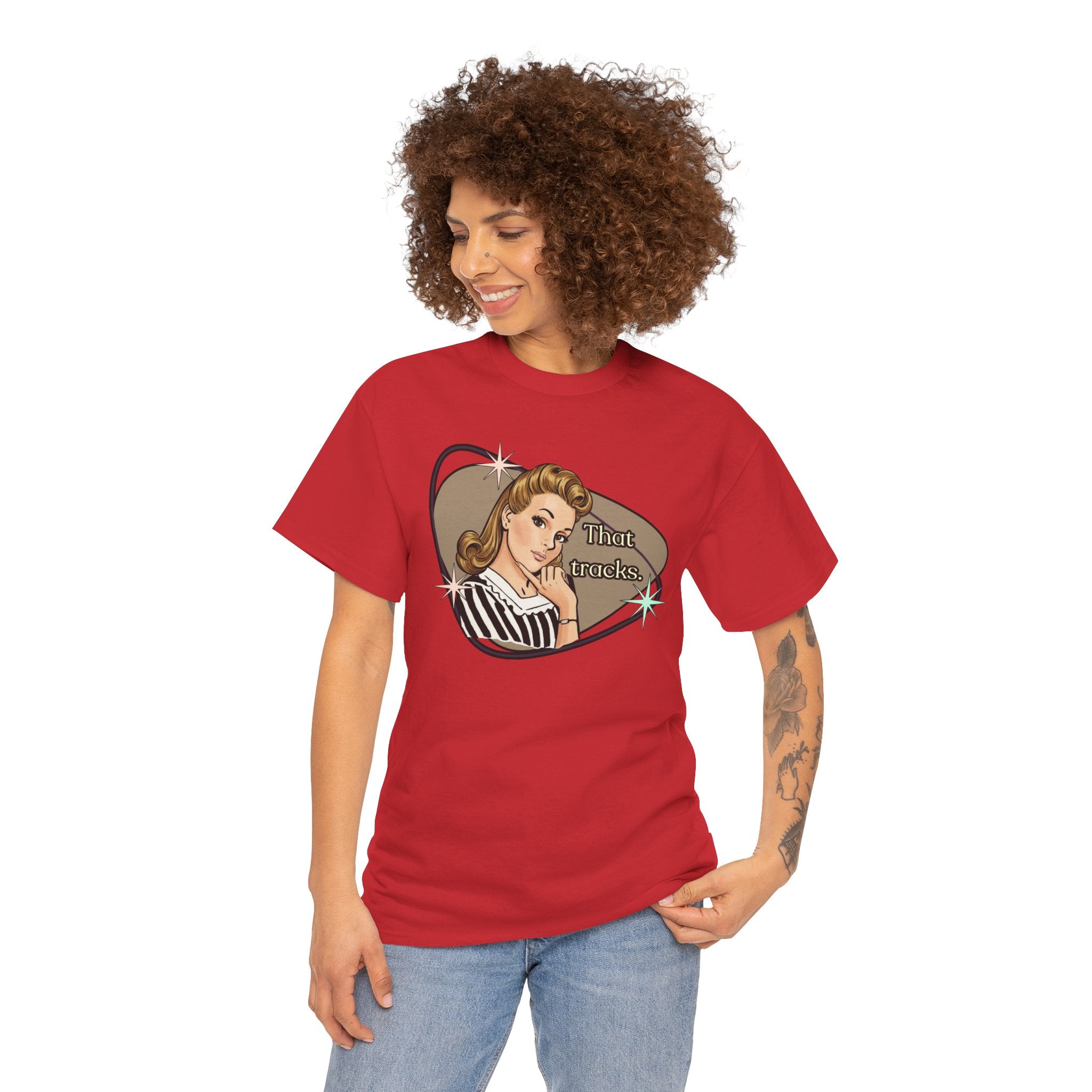 That Tracks Retro T-Shirt  —  Vintage Style Graphic Tee