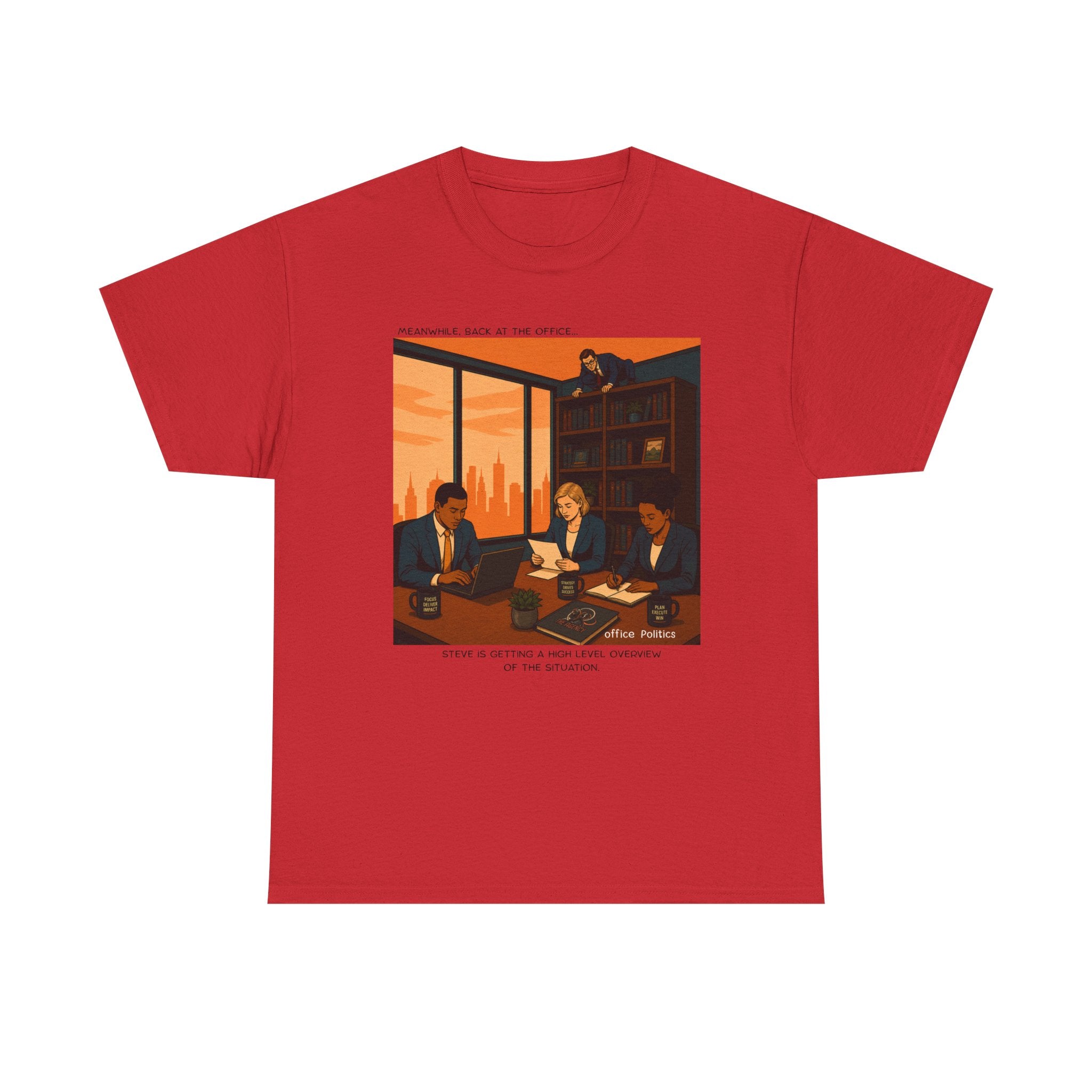 office Politics Retro T-Shirt — Steve's Overview Vintage Style Graphic Tee