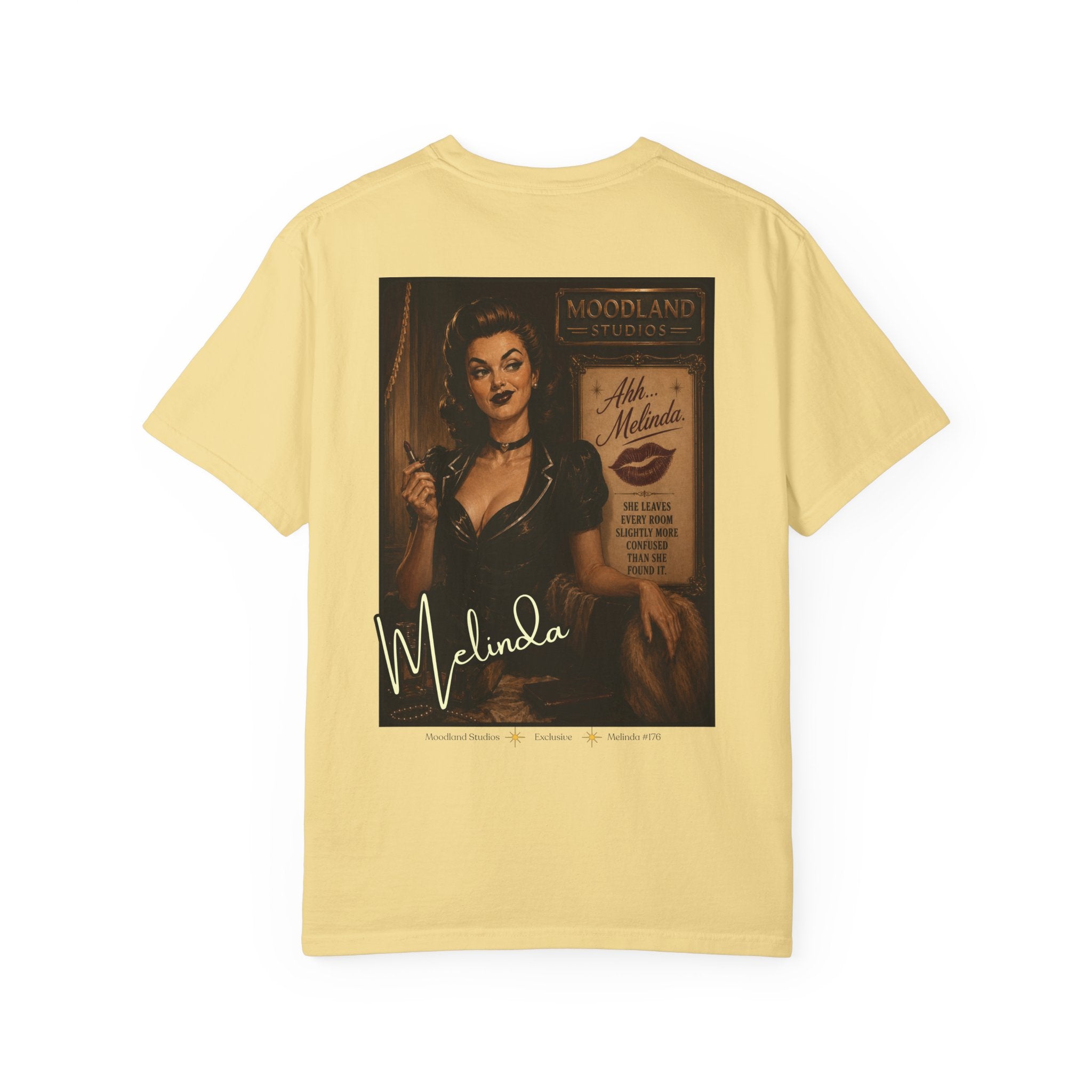 Moodland Studios Melinda Retro T-Shirt  -  Vintage Studio Poster Tee