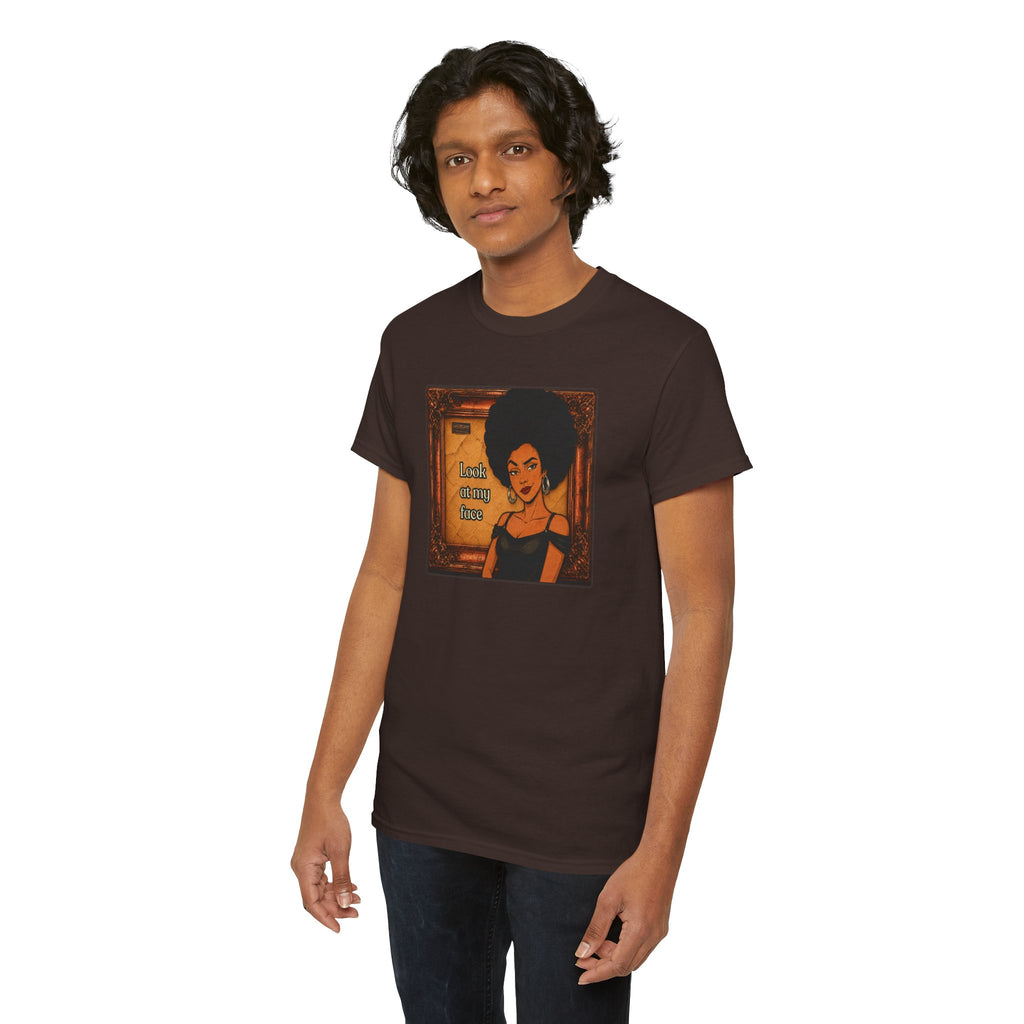 Look at My Face Retro T-Shirt — Vintage Style Sheila Mood Graphic Tee