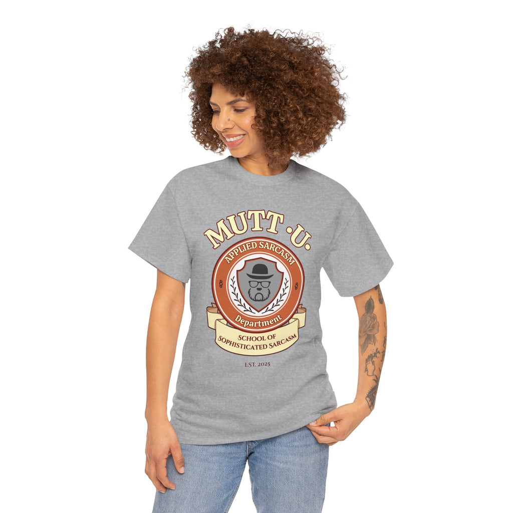 Mutt U Campus T-Shirt  —  School of Sophisticated Sarcasm Mutt Logo Graphic Tee