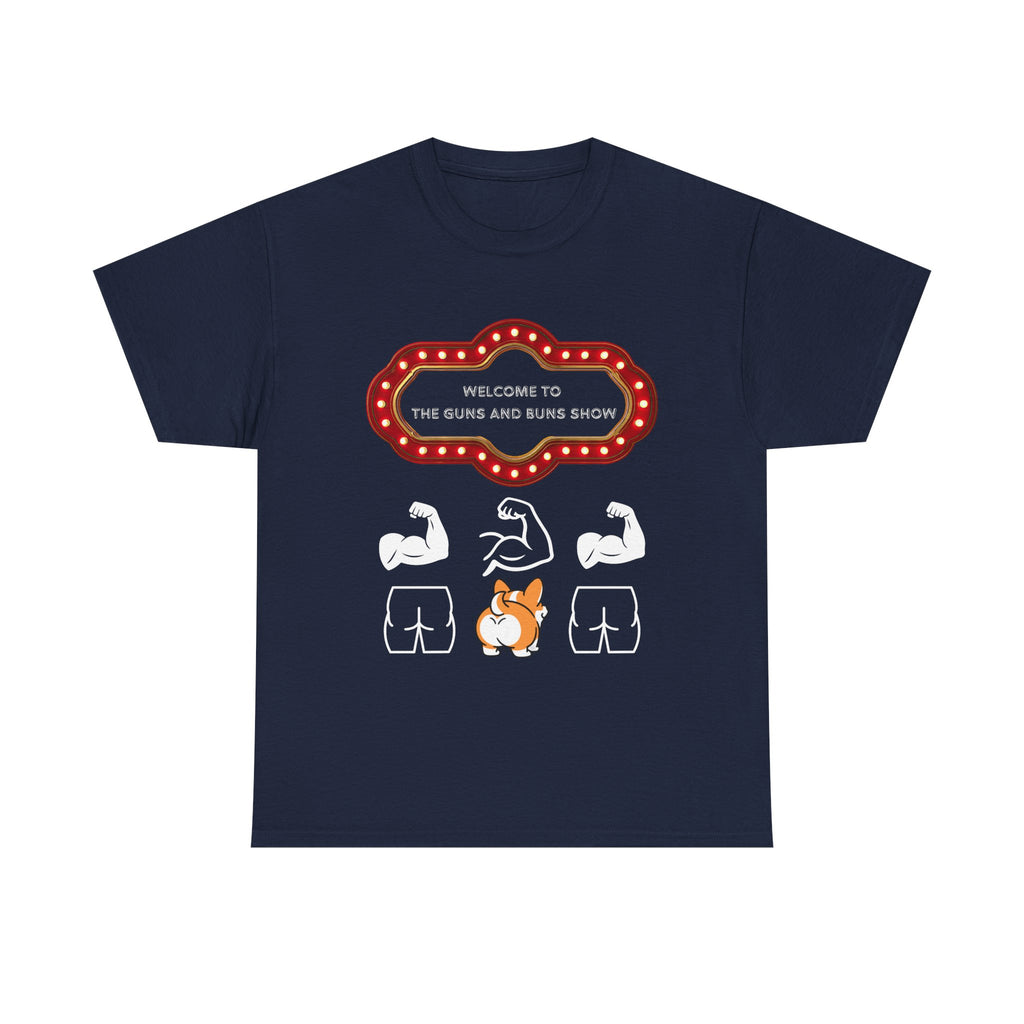 Corgi Buns & Guns Show Graphic Tee