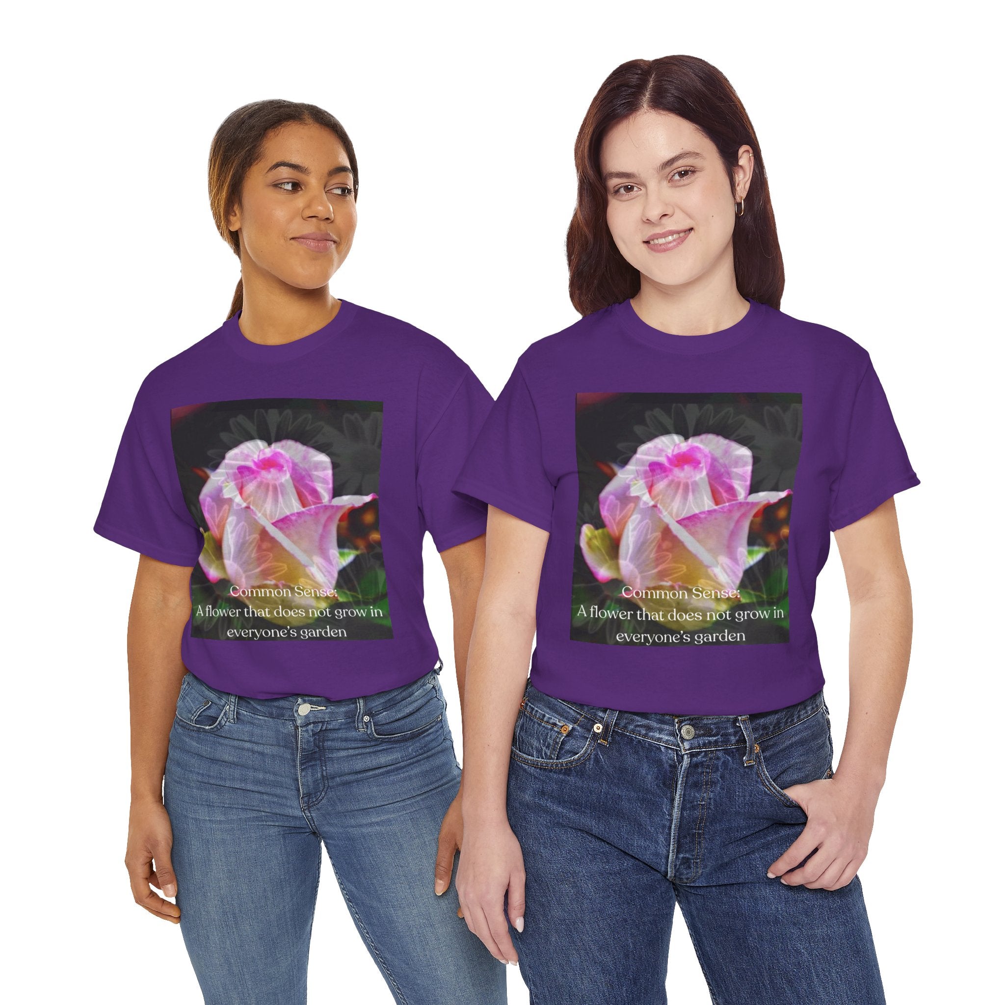 Inspirational Flower Graphic Tee - "A Flower That Didn't Grow in Everyone's Garden"