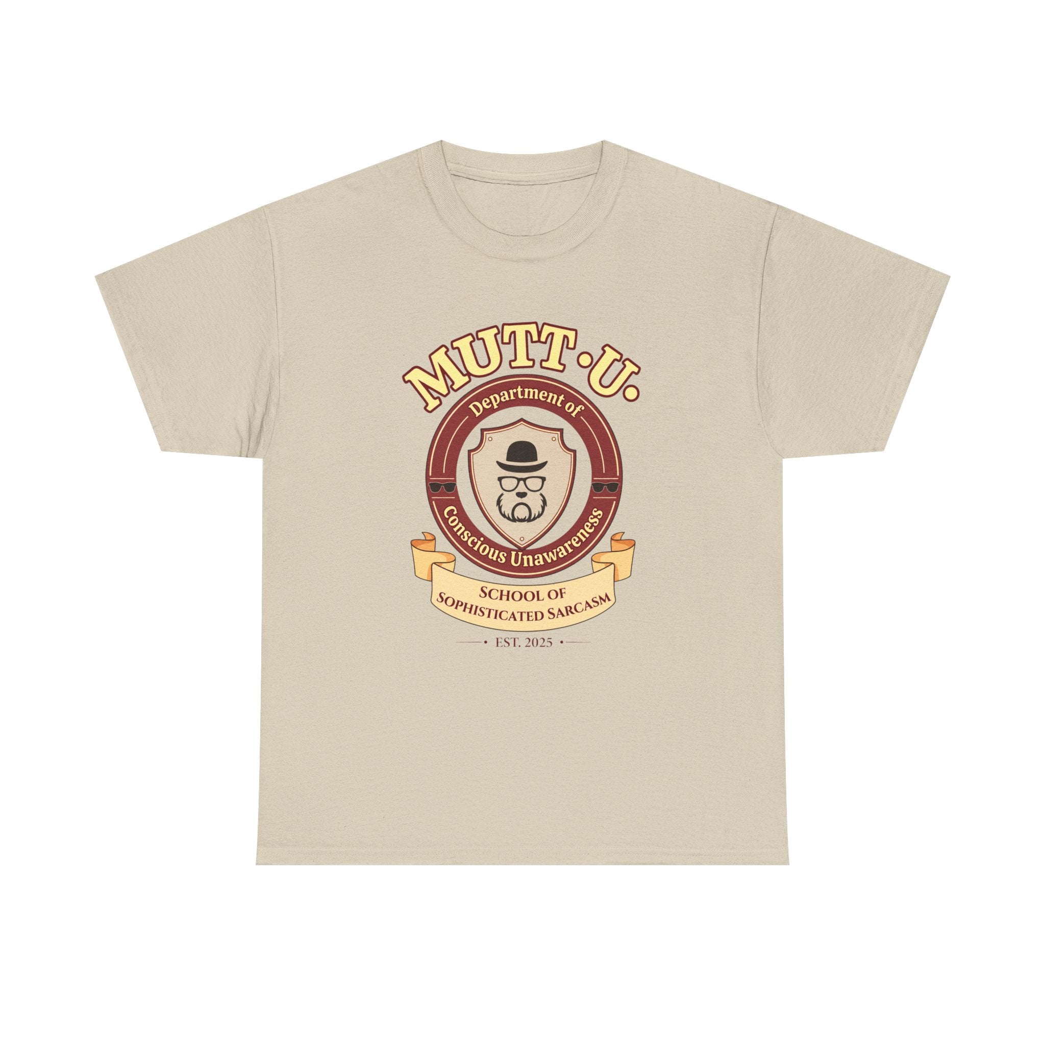 Mutt U Campus T-Shirt - Dept of Conscious Unawareness Mutt Logo Graphic Tee
