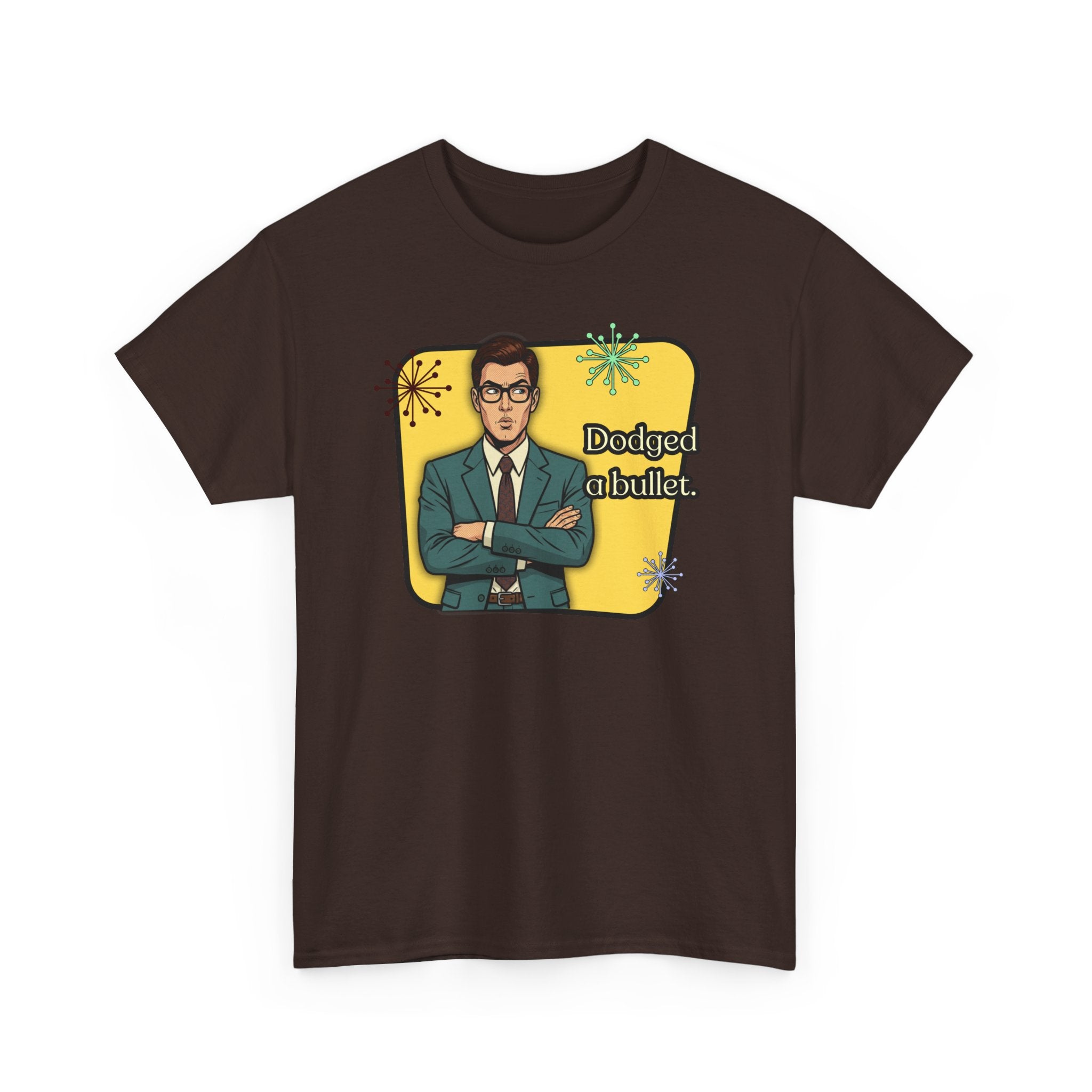 Dodged A Bullet Retro T‑Shirt — Vintage Style Graphic Tee