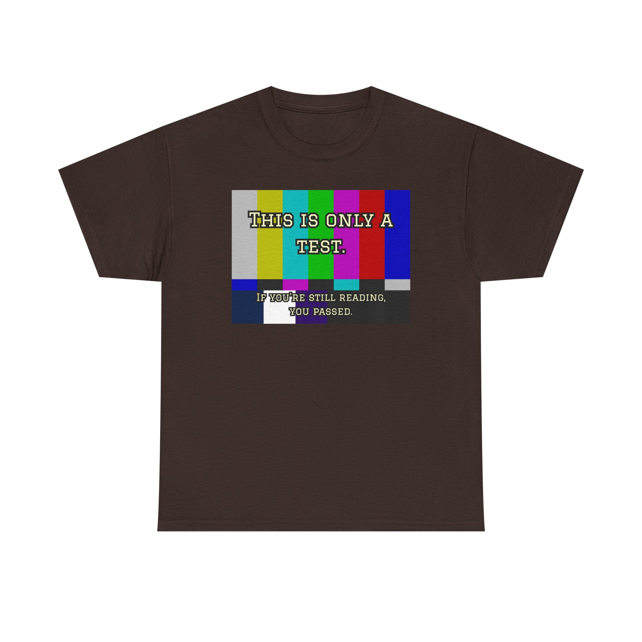 TV Test Pattern Retro T‑Shirt — This Is Only a Test Graphic Tee