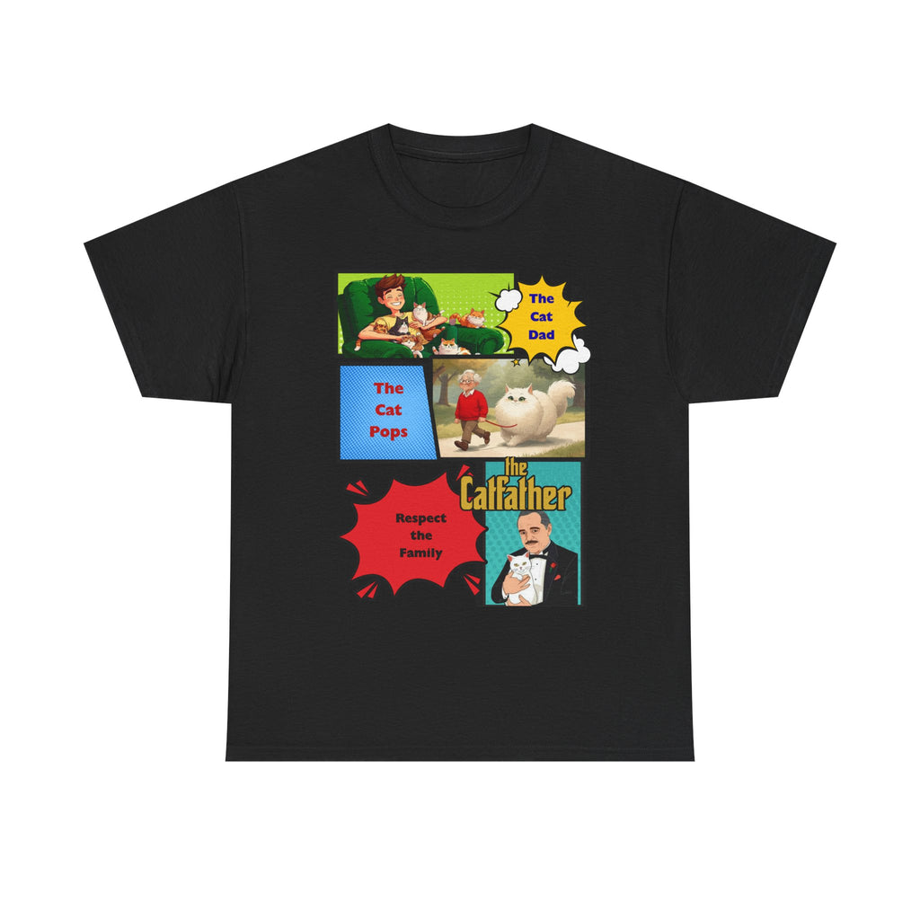 Cat Dad Types - Cat Pops, Catfather Graphic Tee