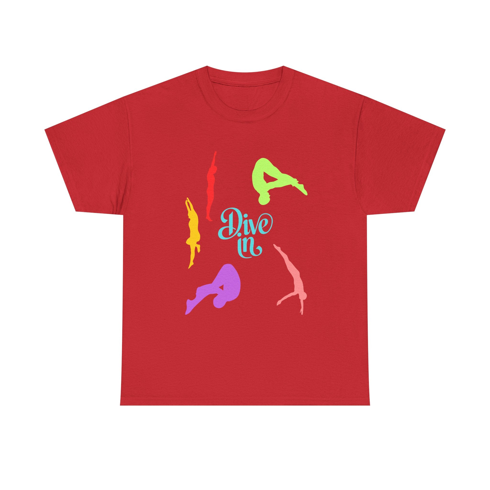 Colorful Dive In Unisex Heavy Cotton Tee