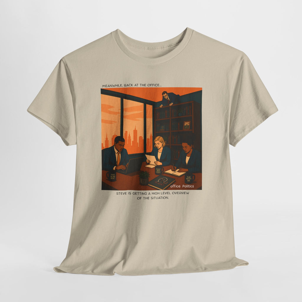 office Politics Retro T-Shirt — Steve's Overview Vintage Style Graphic Tee