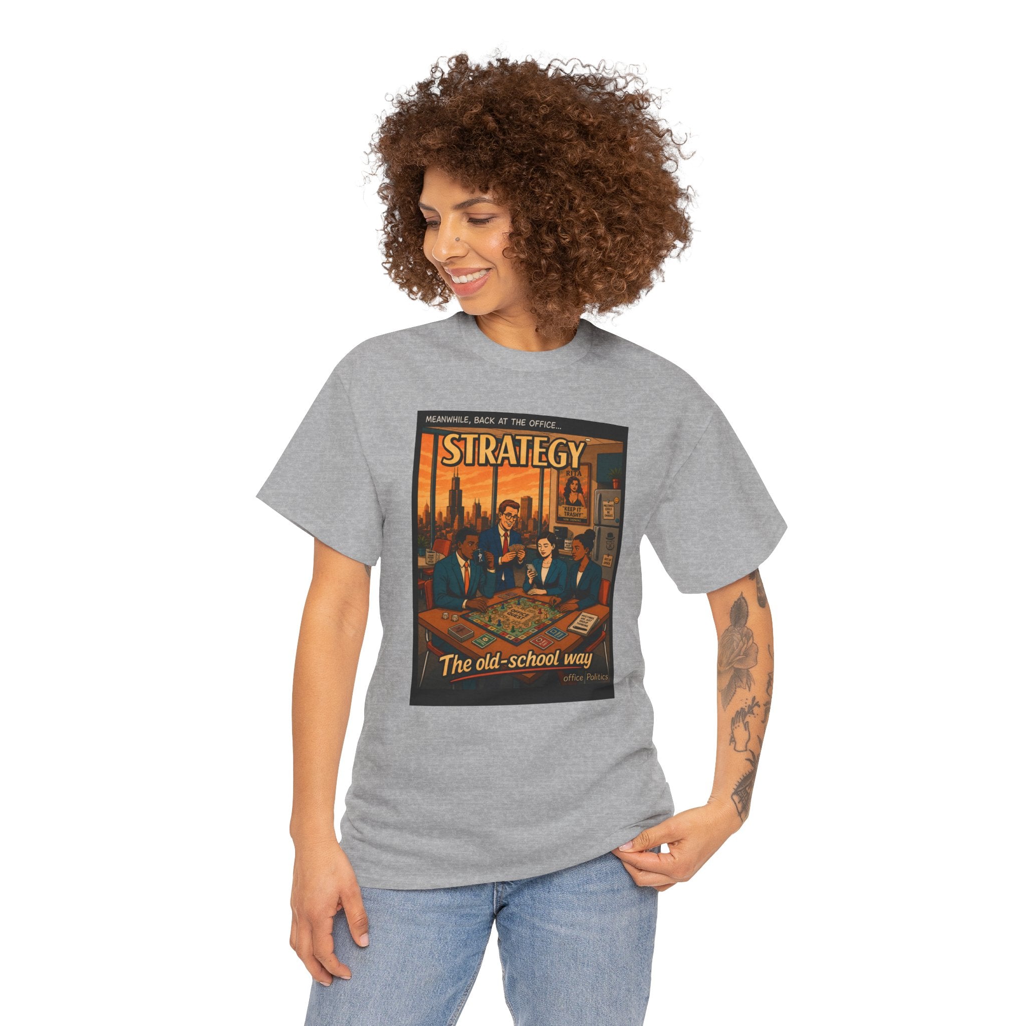 Strategy Retro T-Shirt — office Politics Graphic Tee