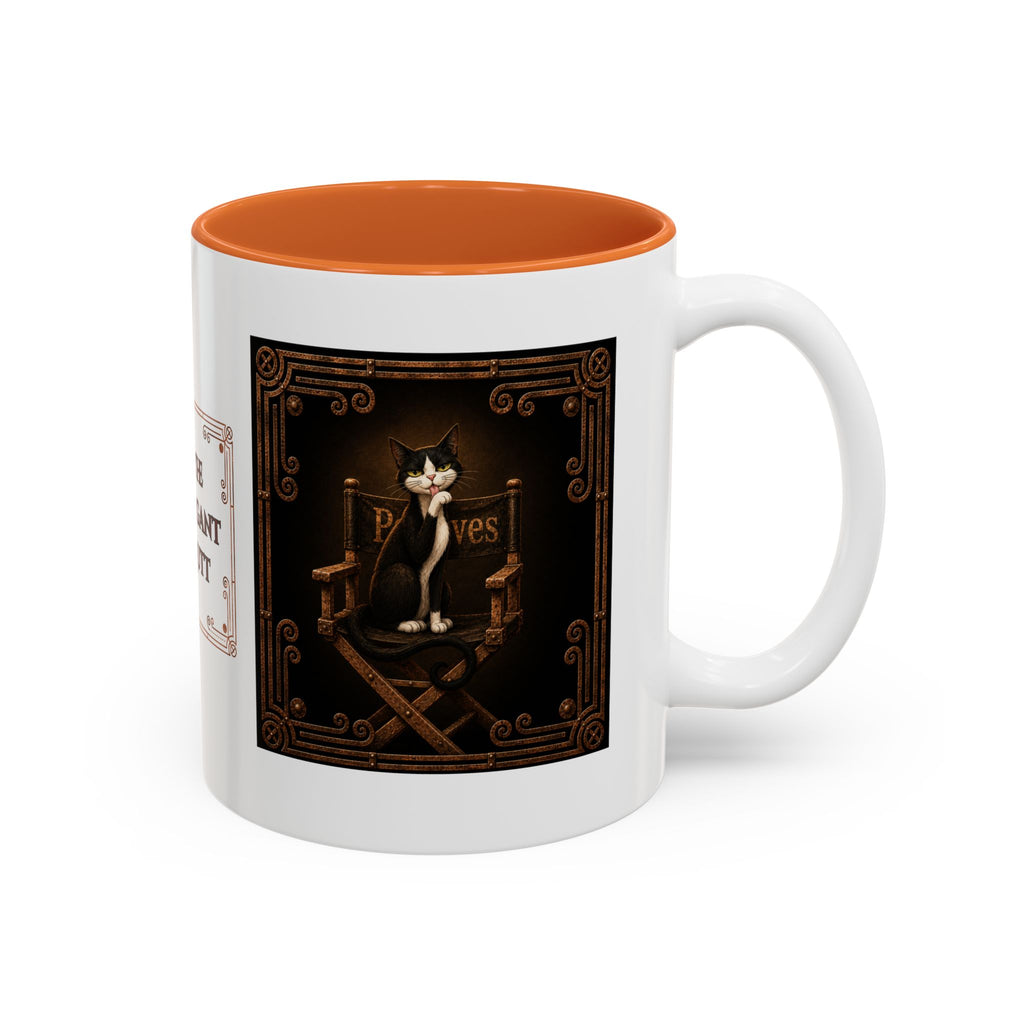 The Elegant Mutt Peeves Accent Mug — Two-Tone Ceramic Coffee Cup