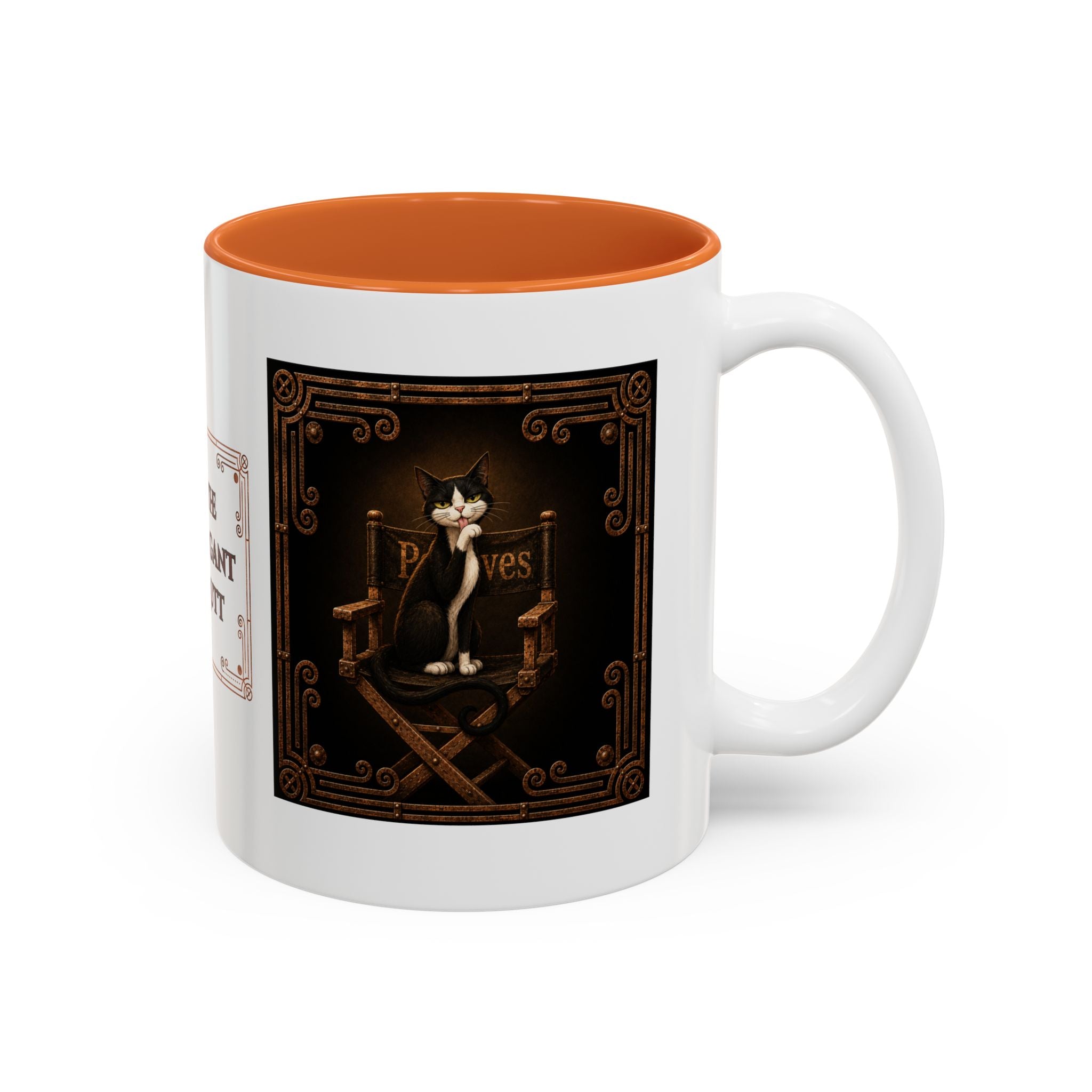 The Elegant Mutt Peeves Accent Mug — Two-Tone Ceramic Coffee Cup