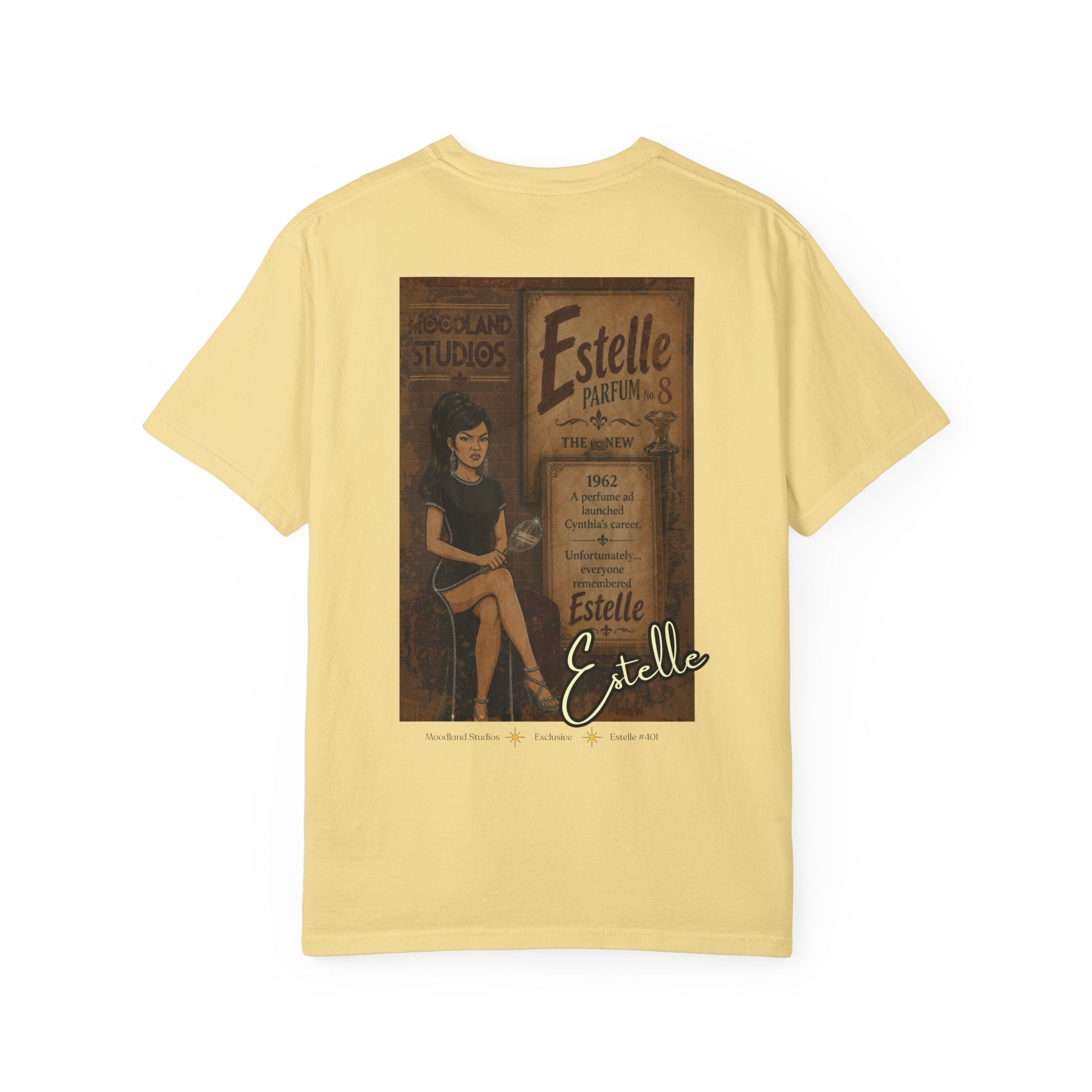 Moodland Studios Estelle Retro T-Shirt - Vintage Studio Poster Graphic Tee