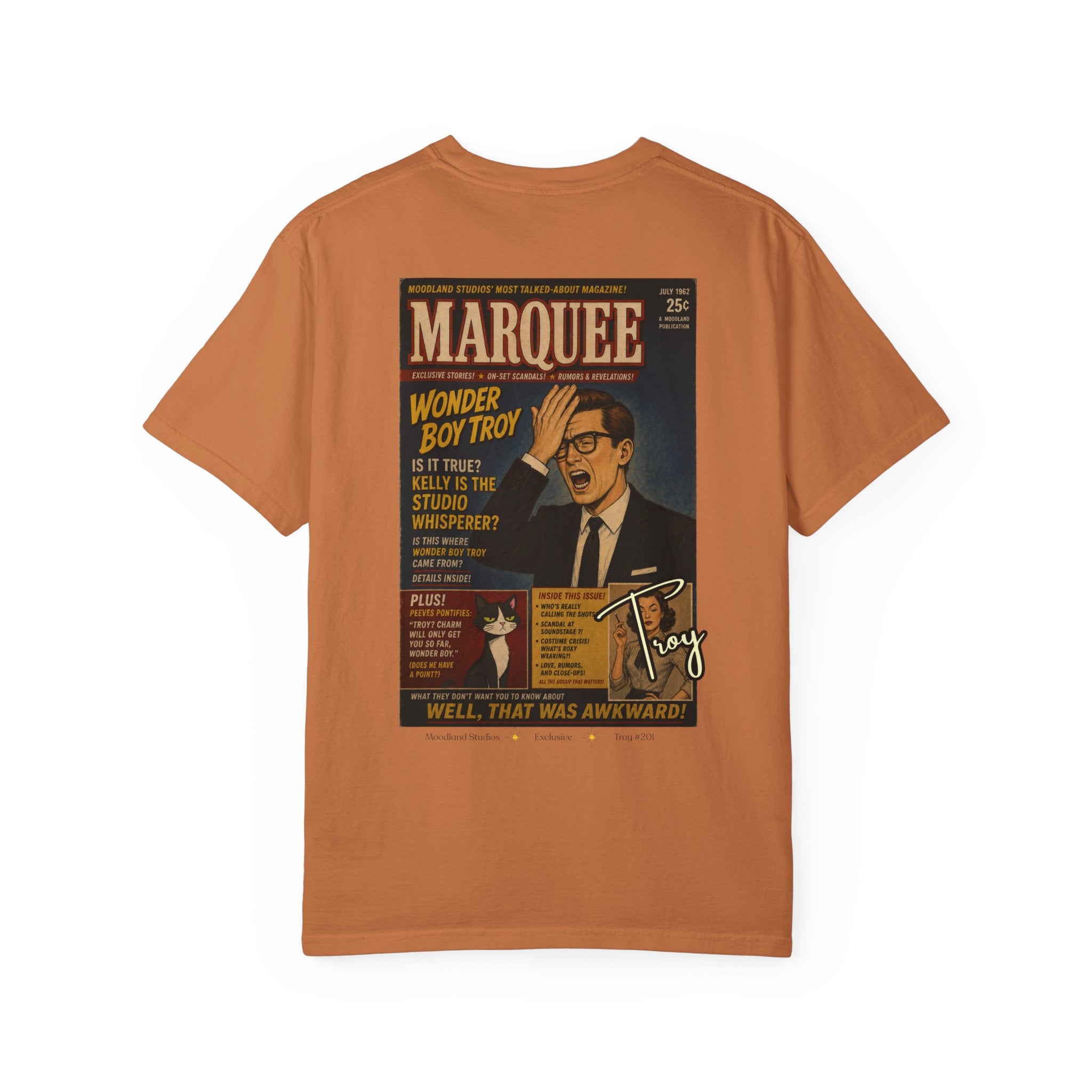 Moodland Studios Marquee Retro T-Shirt  —  Vintage Wonder Boy Troy Poster Tee