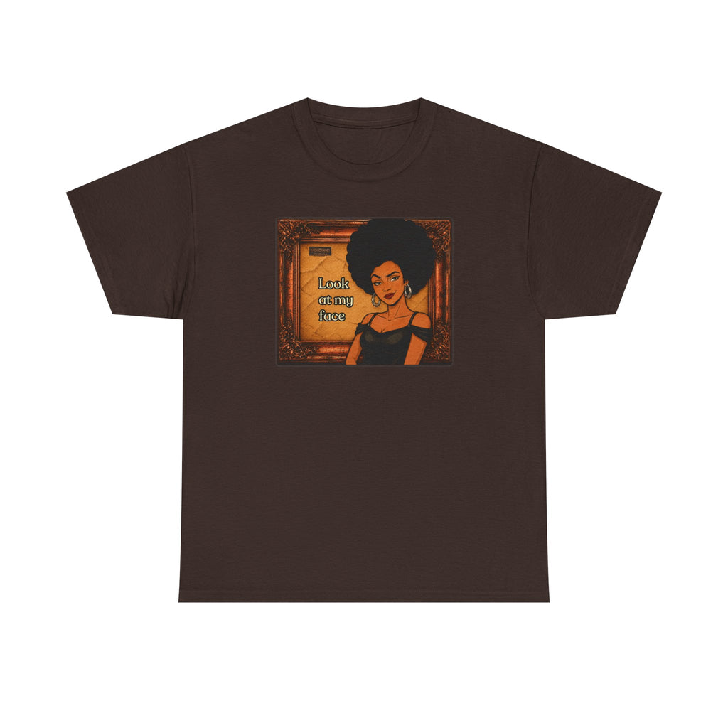 Look at My Face Retro T-Shirt — Vintage Style Sheila Mood Graphic Tee