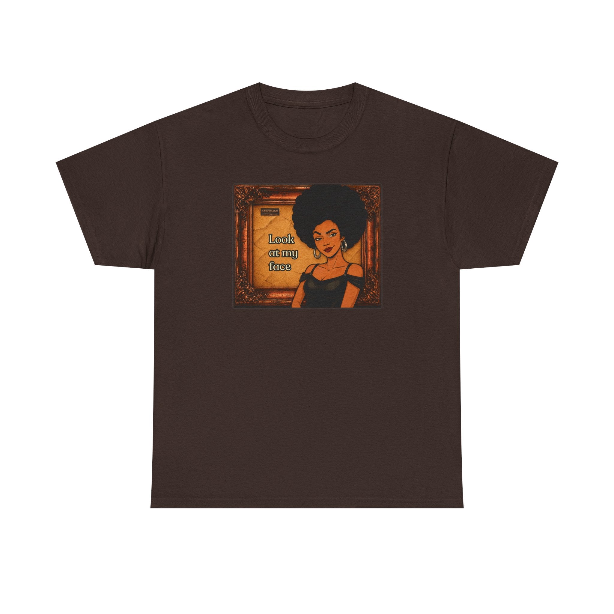 Look at My Face Retro T-Shirt — Vintage Style Sheila Mood Graphic Tee