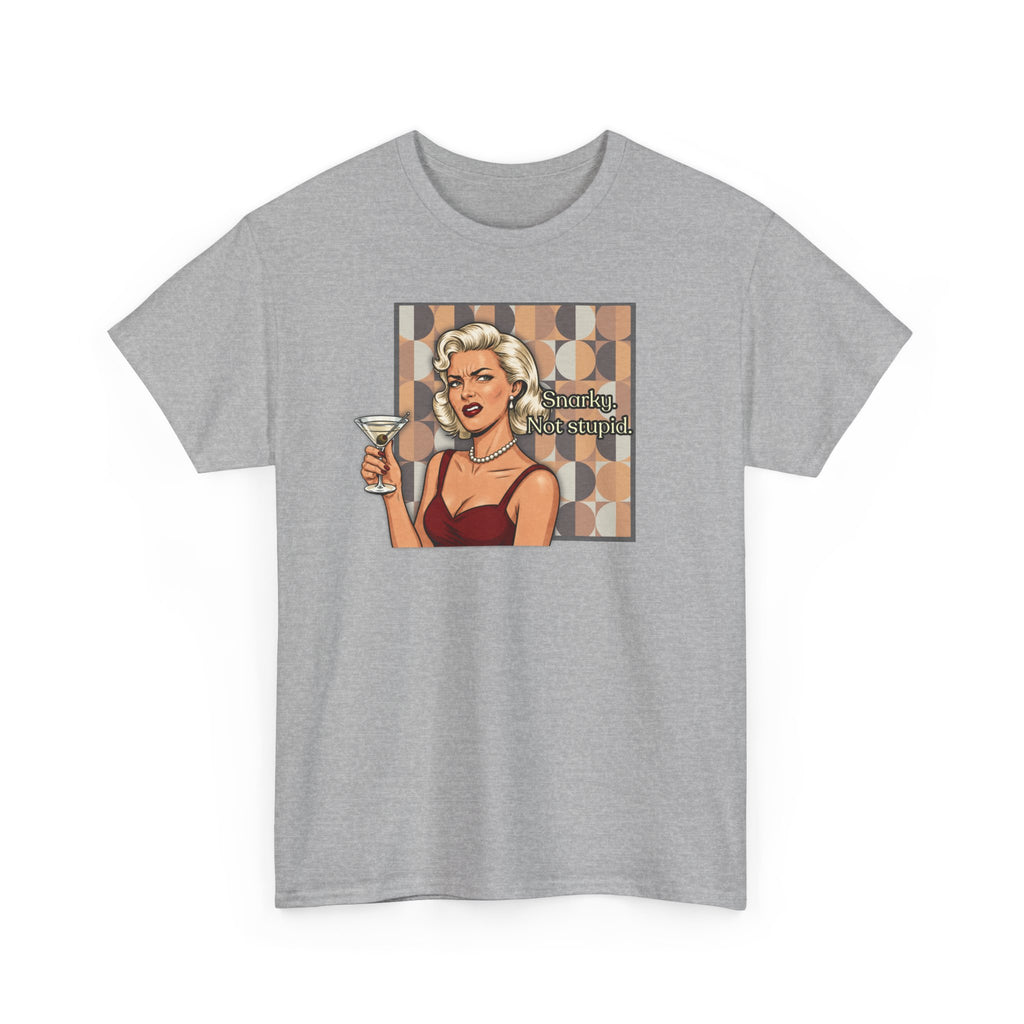 Snarky. Not Stupid. Retro T-Shirt — Vintage Style Mood Swings Graphic Tee