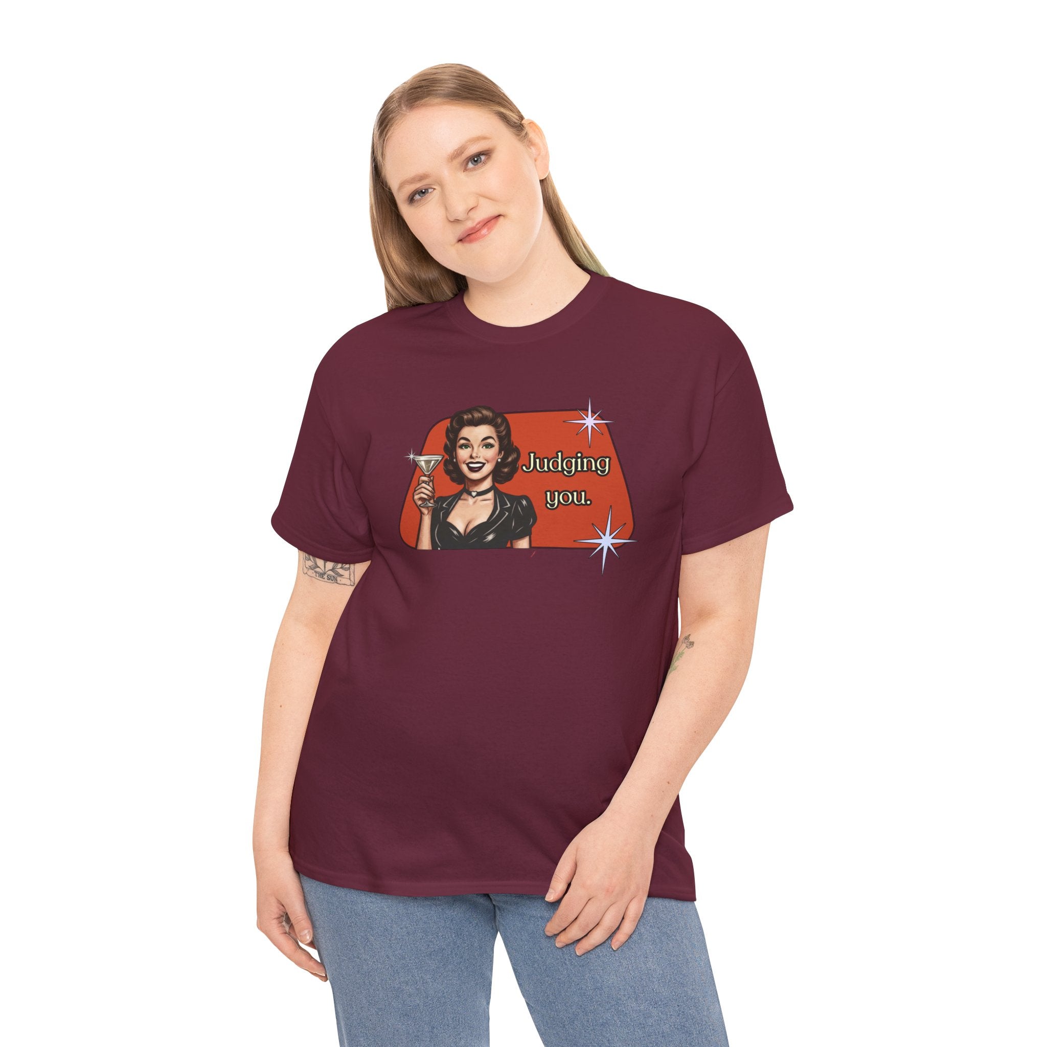 Judging You Retro T-Shirt — Vintage Style Graphic Tee