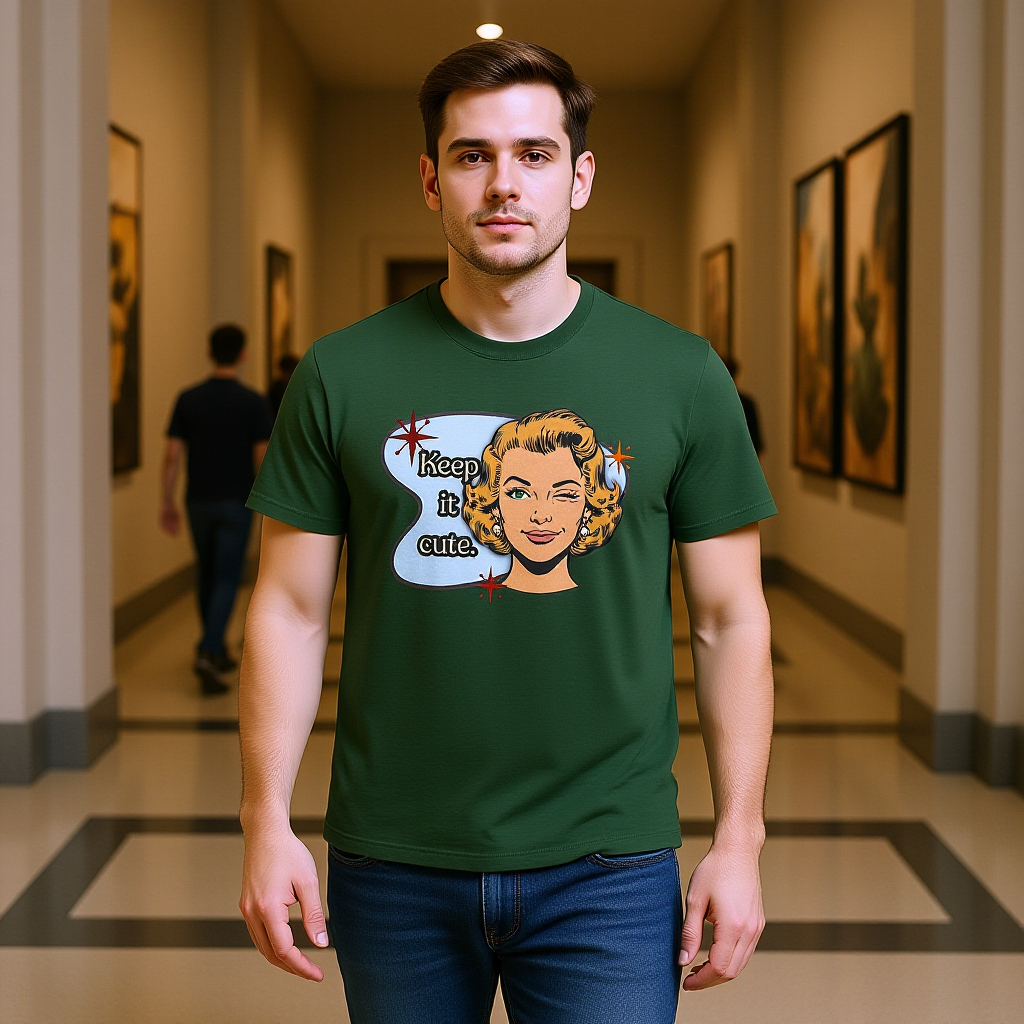 Keep It Cute Retro Tee — Vintage Style Graphic Tee