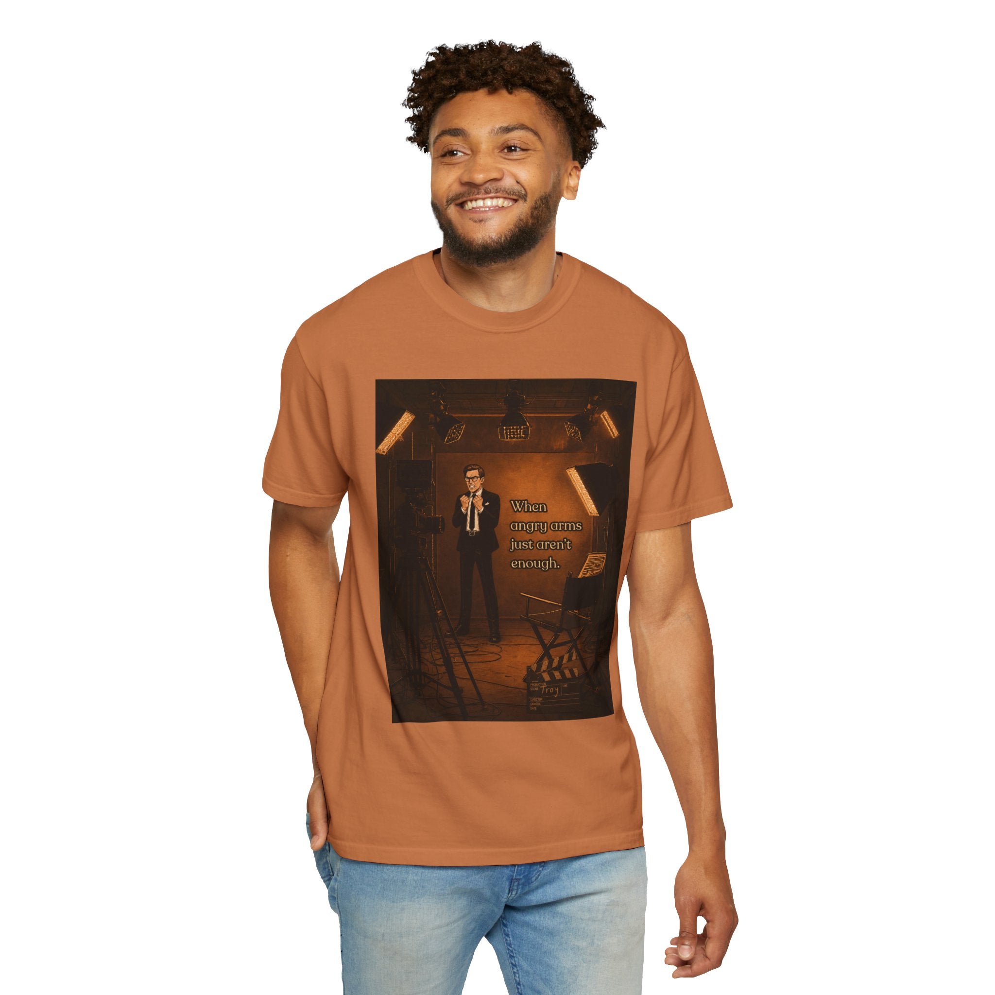 Troy's Angry Arms Retro T-Shirt — Vintage Style Graphic Tee