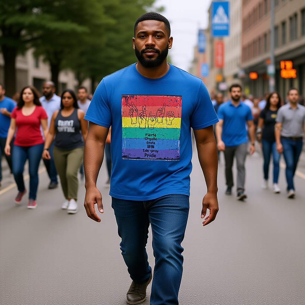 Pride Language - Rainbow Graphic Tee