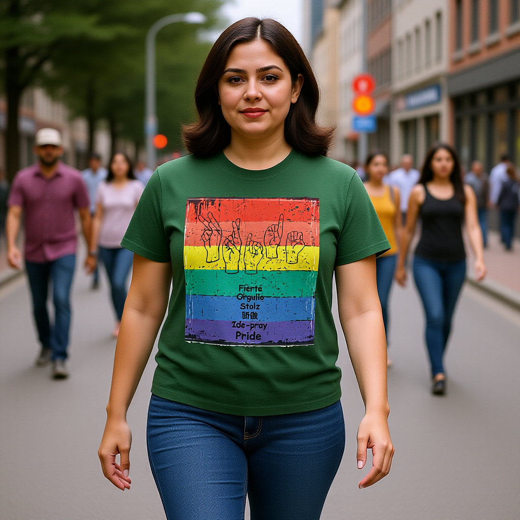 Pride Language - Rainbow Graphic Tee