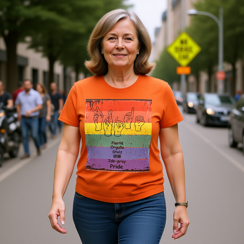 Pride Language - Rainbow Graphic Tee