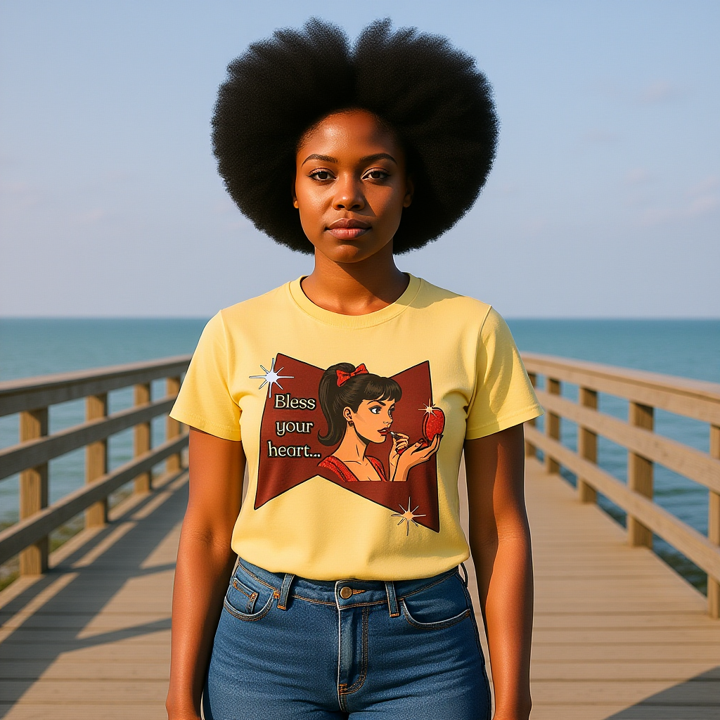Bless Your Heart Retro T-Shirt - Curated and Refined Graphic Tee
