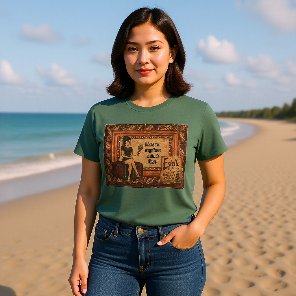 I Know My Face Retro T-Shirt — Estelle Parfum Vintage Style Graphic Tee