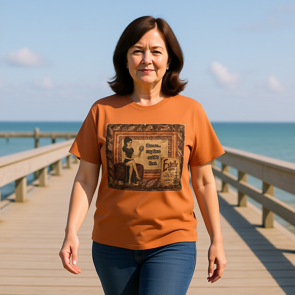 I Know My Face Retro T-Shirt — Estelle Parfum Vintage Style Graphic Tee