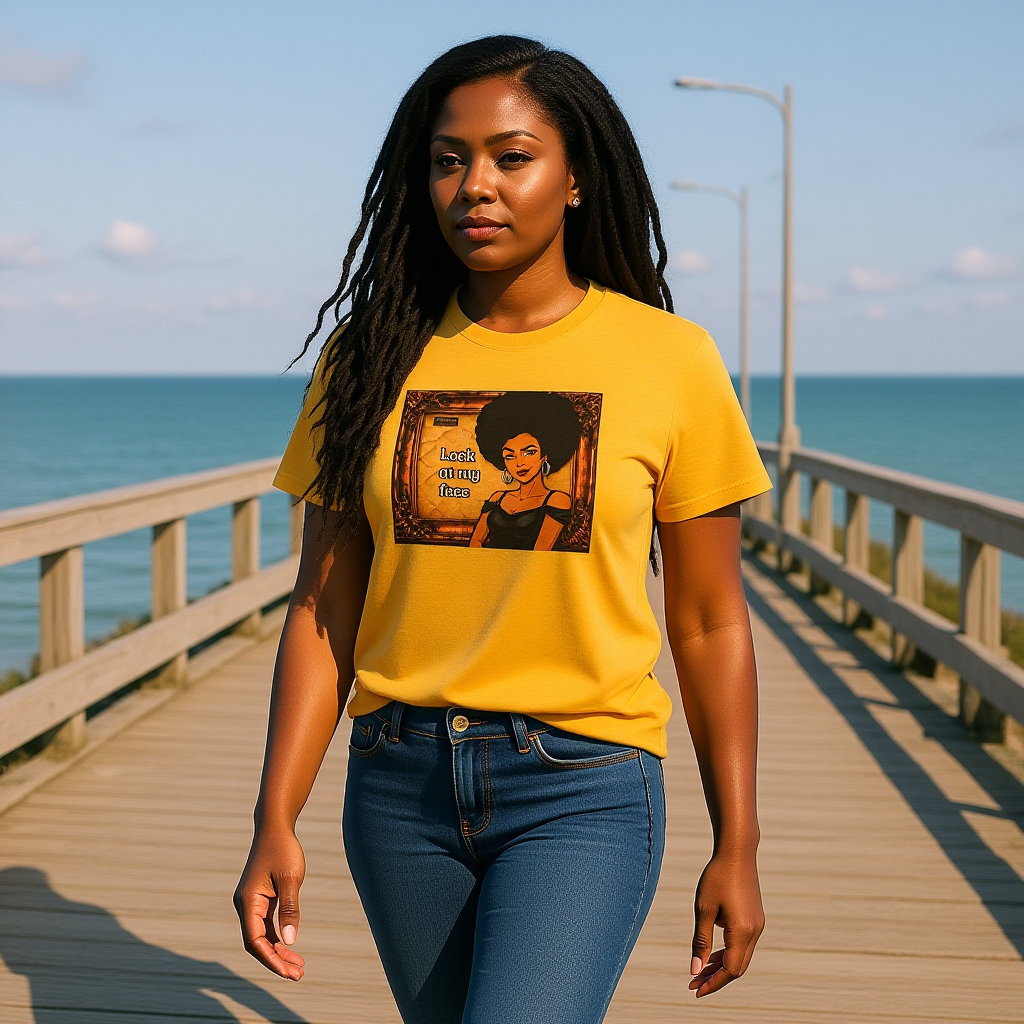 Look at My Face Retro T-Shirt — Vintage Style Sheila Mood Graphic Tee