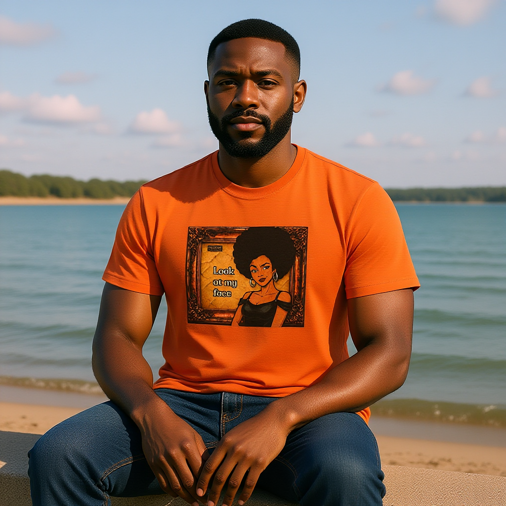 Look at My Face Retro T-Shirt — Vintage Style Sheila Mood Graphic Tee