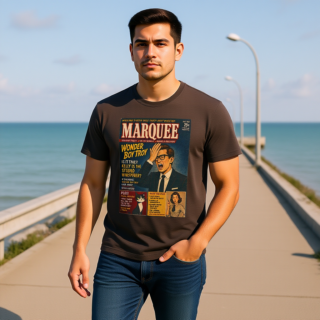 Moodland Studios Retro T-Shirt — Marquee Magazine Vintage Graphic Tee