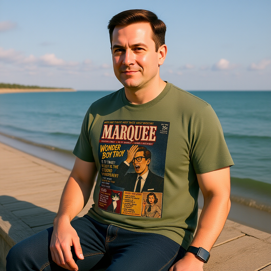 Moodland Studios Retro T-Shirt — Marquee Magazine Vintage Graphic Tee