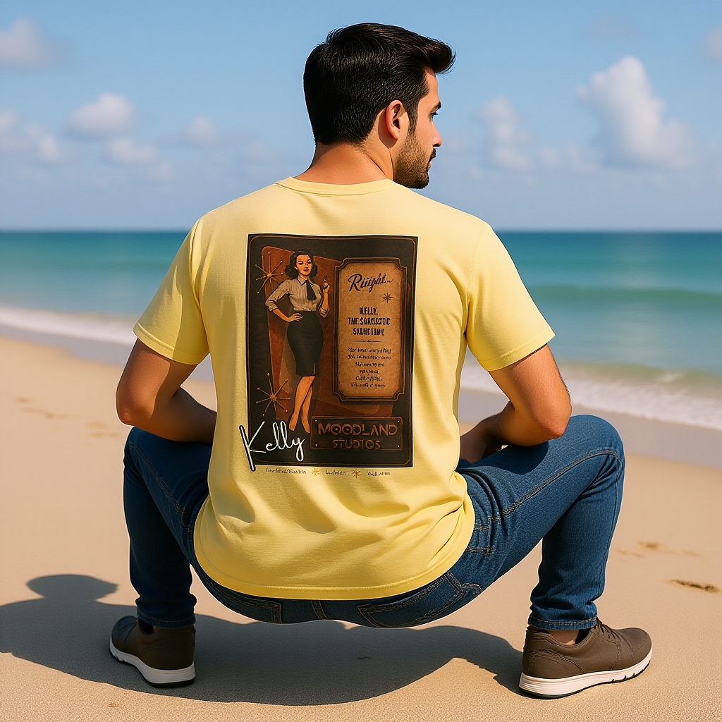 Moodland Studios Kelly Retro T-Shirt — Vintage Studio Poster Tee