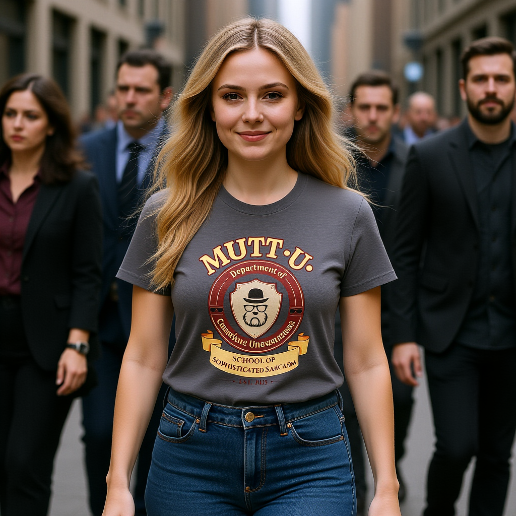 Mutt U Campus T-Shirt - Dept of Conscious Unawareness Mutt Logo Graphic Tee