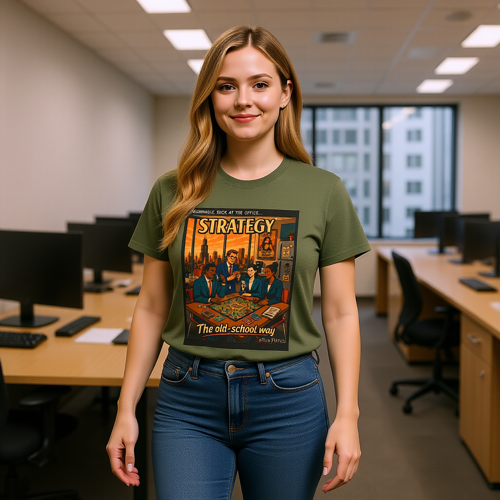 Strategy Retro T-Shirt — office Politics Graphic Tee