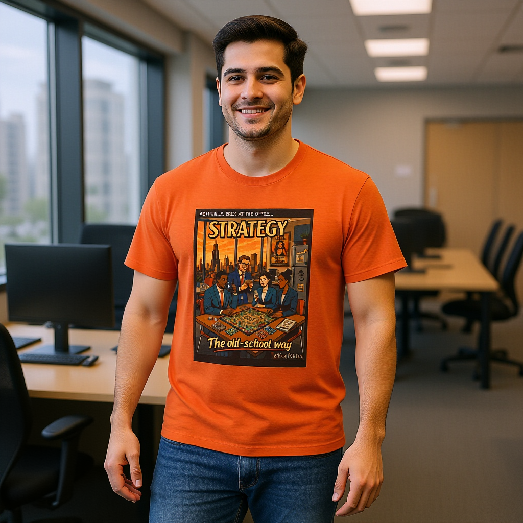 Strategy Retro T-Shirt — office Politics Graphic Tee