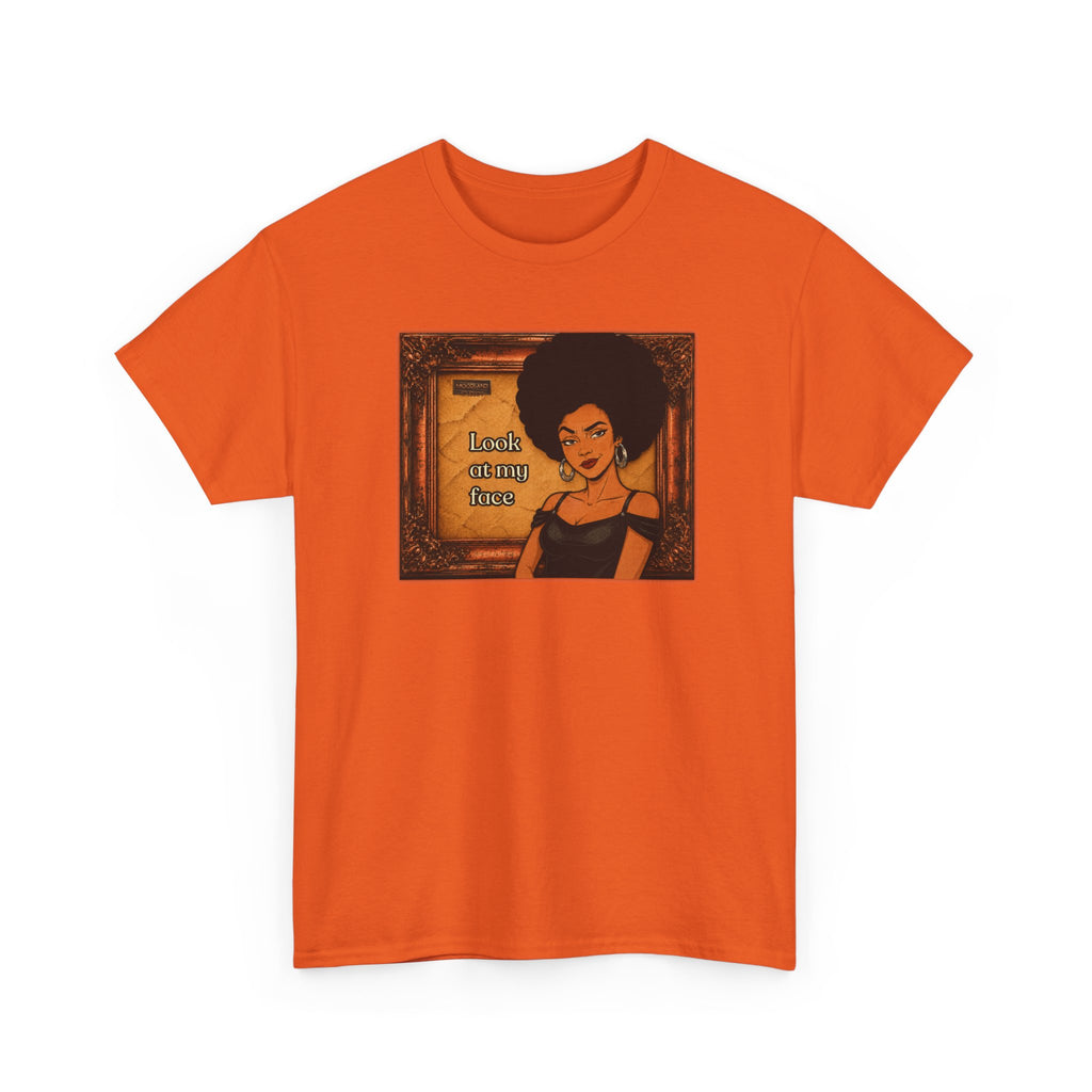 Look at My Face Retro T-Shirt — Vintage Style Sheila Mood Graphic Tee