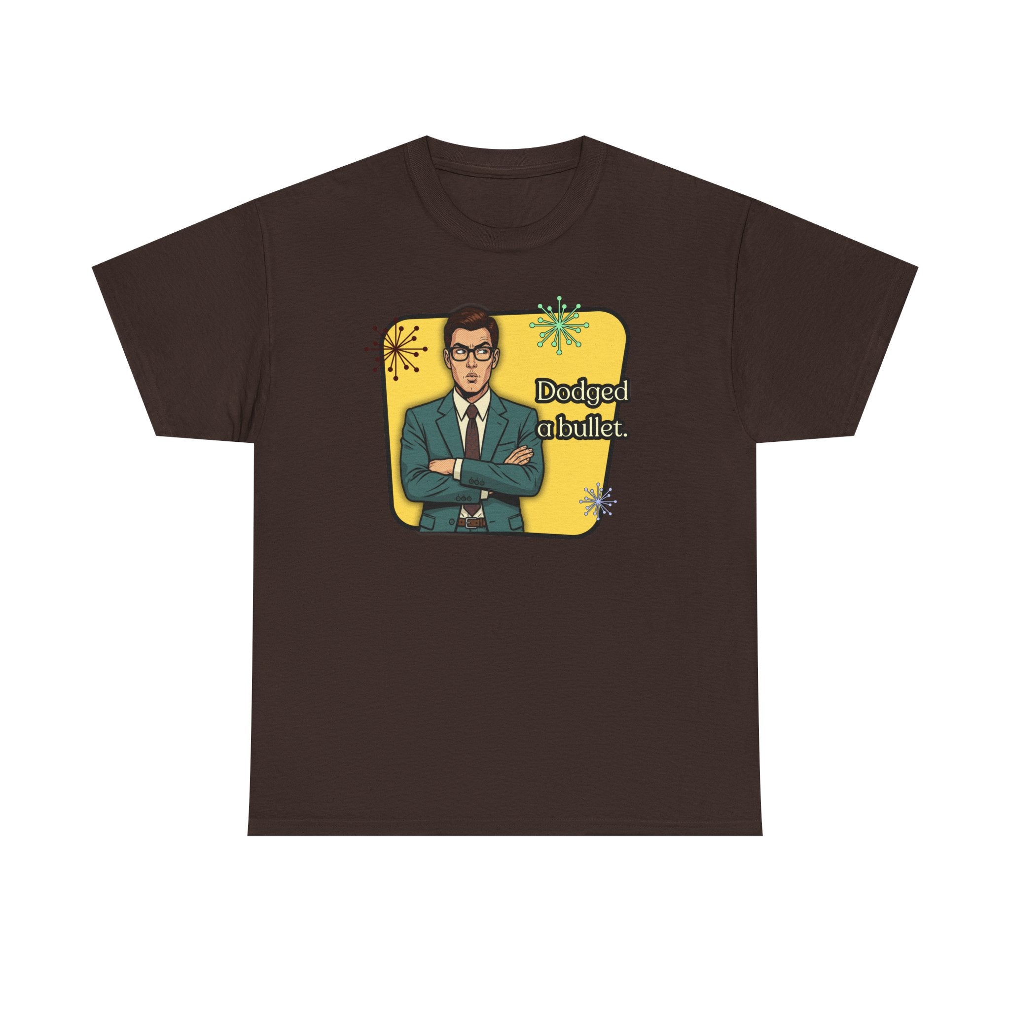 Dodged A Bullet Retro T‑Shirt — Vintage Style Graphic Tee