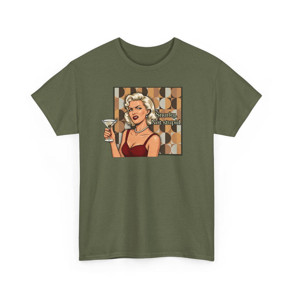 Snarky. Not Stupid. Retro T-Shirt — Vintage Style Mood Swings Graphic Tee