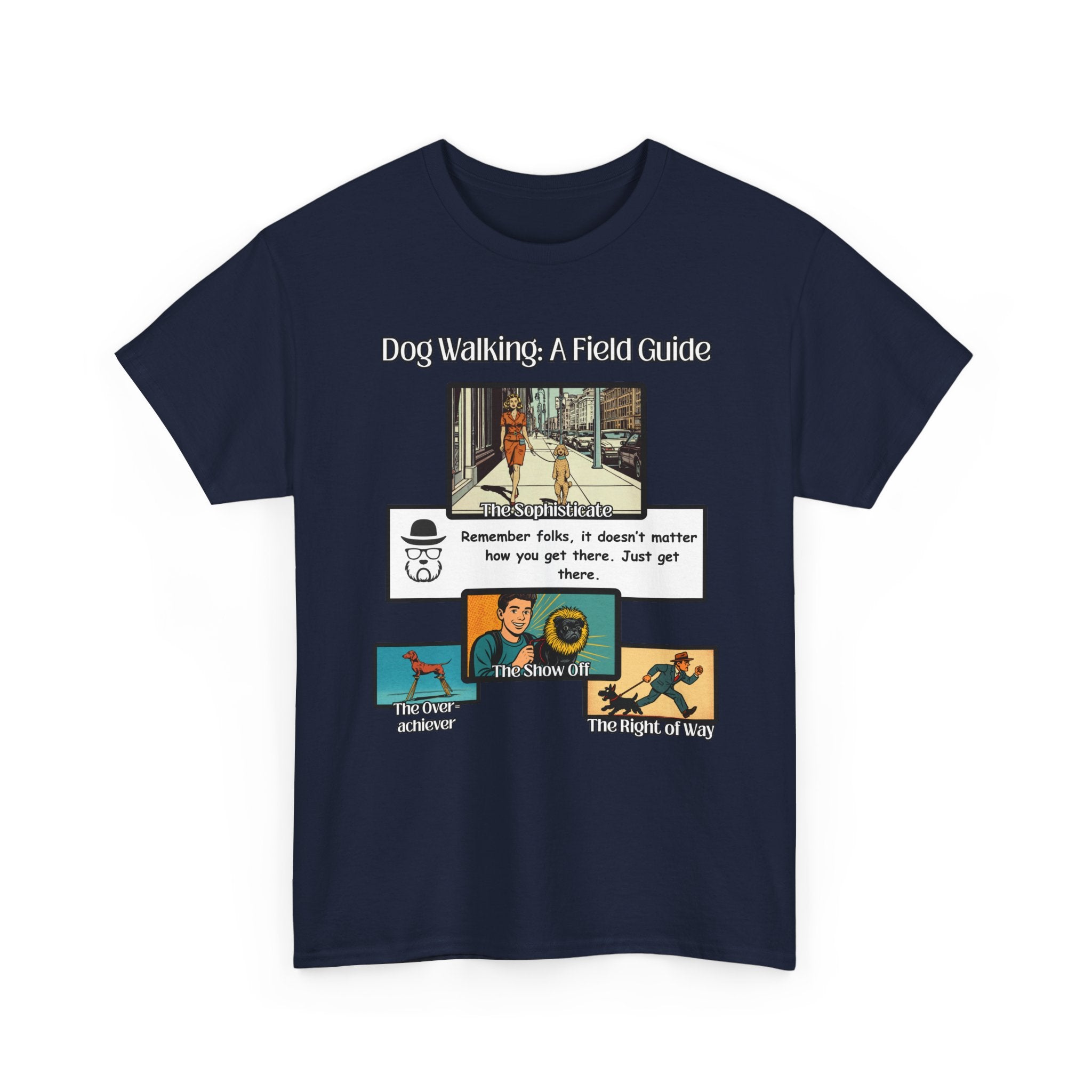 Dog Walking Guide — "Dog Walking: A Field Guide" Illustrated Graphic Tee